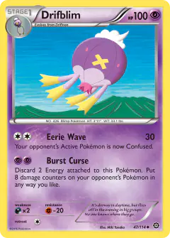 Drifblim Uncommon card from Steam Siege