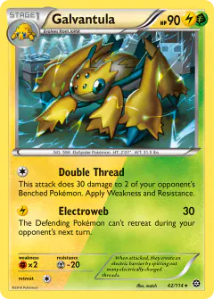 Galvantula Rare card from Steam Siege
