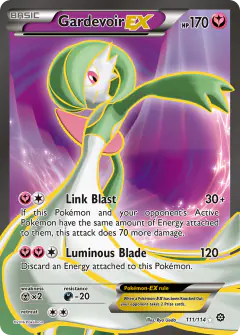Gardevoir-EX Rare Ultra card from Steam Siege