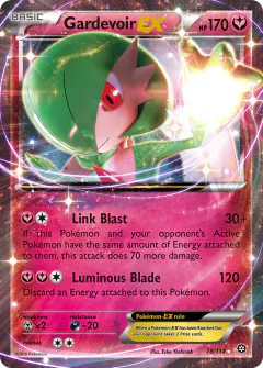Gardevoir-EX Rare Holo EX card from Steam Siege