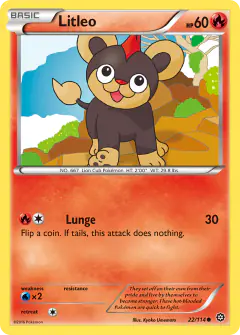 Litleo Common card from Steam Siege