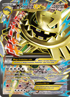 M Steelix-EX Rare Ultra card from Steam Siege