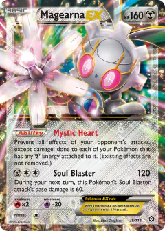 Magearna-EX Rare Holo EX card from Steam Siege