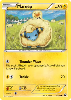Mareep Common card from Steam Siege