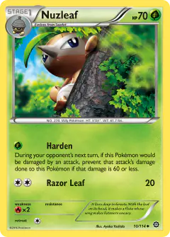 Nuzleaf Uncommon card from Steam Siege