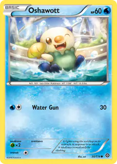 Oshawott Common card from Steam Siege