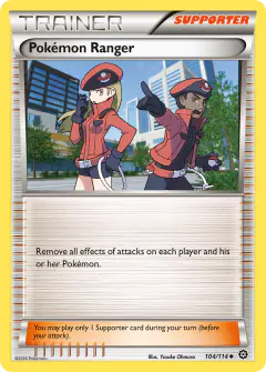 Pokémon Ranger Uncommon card from Steam Siege