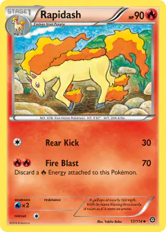 Rapidash Uncommon card from Steam Siege