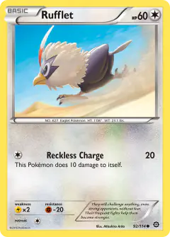 Rufflet Common card from Steam Siege