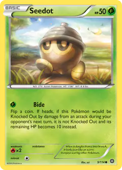 Seedot Common card from Steam Siege