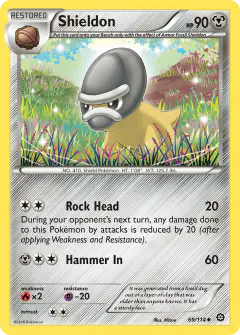 Shieldon Uncommon card from Steam Siege