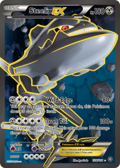 Steelix-EX Rare Ultra card from Steam Siege