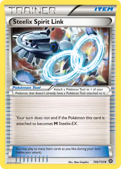 Steelix Spirit Link Uncommon card from Steam Siege