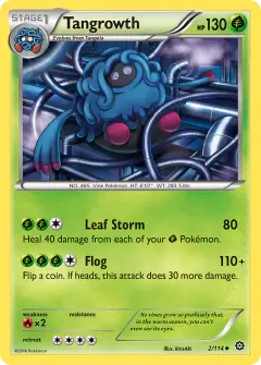 Tangrowth Uncommon card from Steam Siege