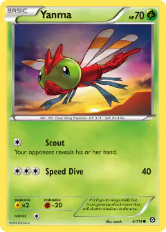 Yanma Common card from Steam Siege
