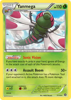 Yanmega Rare card from Steam Siege