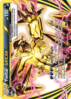 Yveltal BREAK Rare BREAK card from Steam Siege