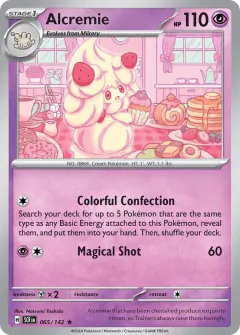 Alcremie Rare card from Stellar Crown
