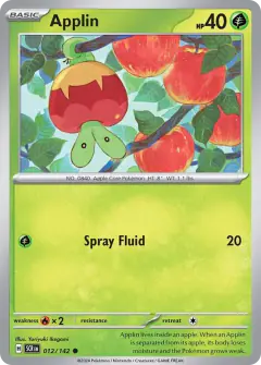 Applin Common card from Stellar Crown