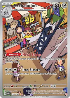 Archaludon Illustration Rare card from Stellar Crown