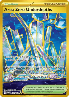 Area Zero Underdepths Hyper Rare card from Stellar Crown