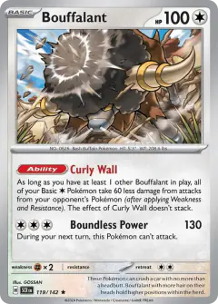 Bouffalant Rare card from Stellar Crown