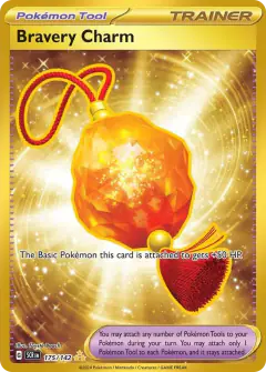 Bravery Charm Hyper Rare card from Stellar Crown