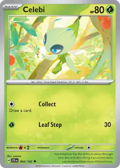 Celebi Uncommon card from Stellar Crown