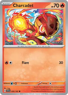 Charcadet Common card from Stellar Crown