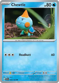 Chewtle Common card from Stellar Crown
