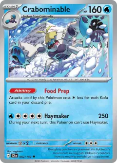 Crabominable Uncommon card from Stellar Crown