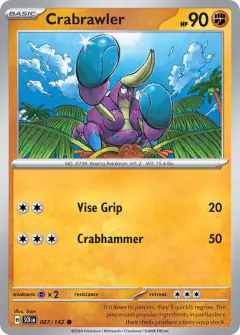 Crabrawler Common card from Stellar Crown