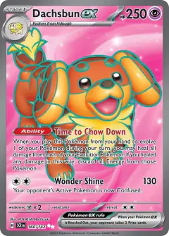 Dachsbun ex Ultra Rare card from Stellar Crown