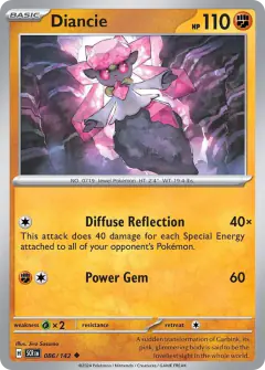 Diancie Uncommon card from Stellar Crown