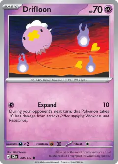 Drifloon Common card from Stellar Crown