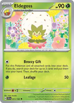 Eldegoss Uncommon card from Stellar Crown