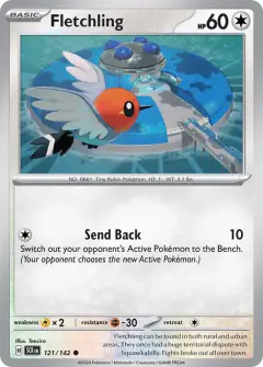 Fletchling Common card from Stellar Crown