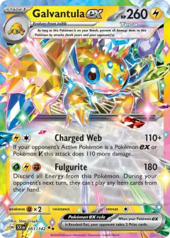 Galvantula ex Double Rare card from Stellar Crown