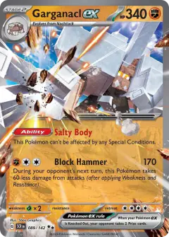 Garganacl ex Double Rare card from Stellar Crown