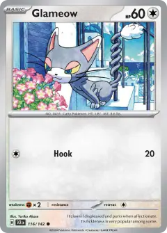 Glameow Common card from Stellar Crown