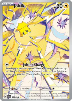 Joltik Illustration Rare card from Stellar Crown