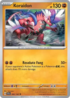 Koraidon Uncommon card from Stellar Crown