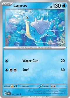 Lapras Uncommon card from Stellar Crown
