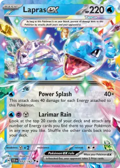 Lapras ex Double Rare card from Stellar Crown
