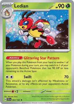 Ledian Rare card from Stellar Crown