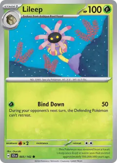Lileep Common card from Stellar Crown