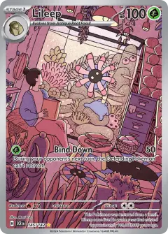 Lileep Illustration Rare card from Stellar Crown