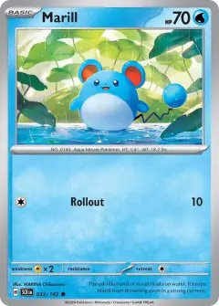 Marill Common card from Stellar Crown