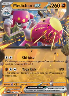 Medicham ex Double Rare card from Stellar Crown