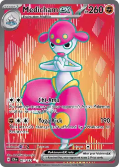 Medicham ex Ultra Rare card from Stellar Crown